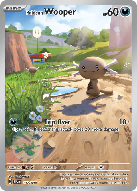 Paldean Wooper Illustration Rare