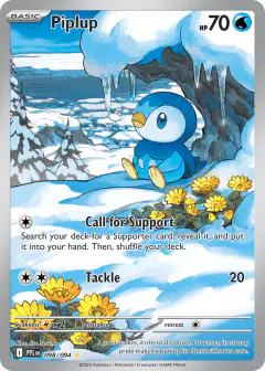 Piplup Illustration Rare card from Phantasmal Flames