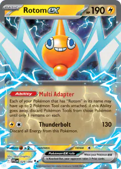 Rotom ex Double Rare card from Phantasmal Flames