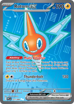 Rotom ex Ultra Rare card from Phantasmal Flames
