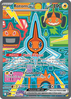 Rotom ex Special Illustration Rare card from Phantasmal Flames
