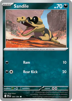 Sandile Common card from Phantasmal Flames