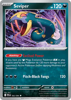 Seviper Uncommon card from Phantasmal Flames