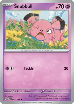 Snubbull Common card from Phantasmal Flames