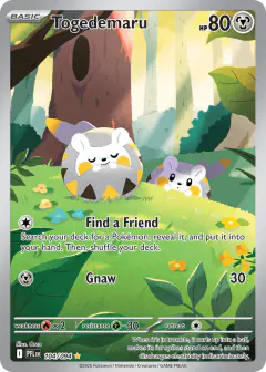 Togedemaru Illustration Rare card from Phantasmal Flames