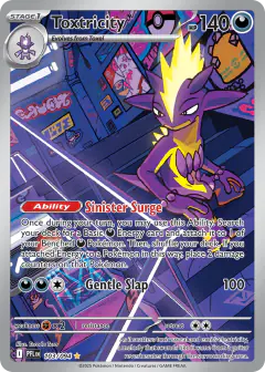 Toxtricity Illustration Rare card from Phantasmal Flames