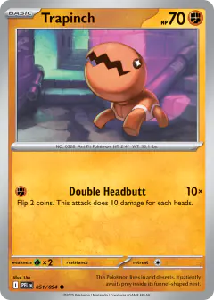 Trapinch Common card from Phantasmal Flames