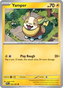 Yamper Common card from Phantasmal Flames