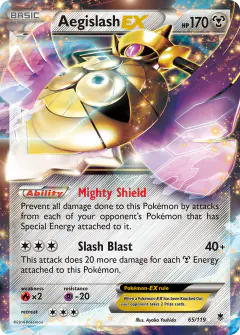 Aegislash-EX Rare Holo EX card from Phantom Forces