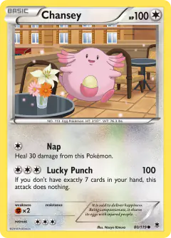 Chansey Common card from Phantom Forces
