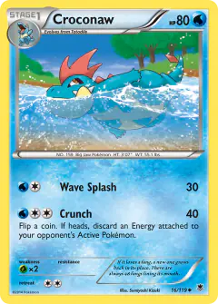 Croconaw Uncommon card from Phantom Forces