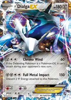 Dialga-EX Rare Holo EX card from Phantom Forces