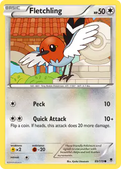 Fletchling Common card from Phantom Forces