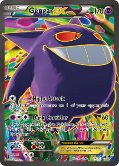 Gengar-EX Rare Ultra card from Phantom Forces
