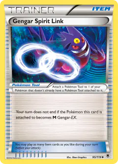 Gengar Spirit Link Uncommon card from Phantom Forces
