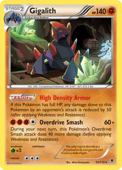 Gigalith Rare Holo card from Phantom Forces
