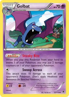 Golbat Uncommon card from Phantom Forces