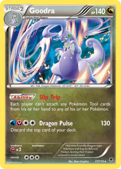 Goodra Rare Holo card from Phantom Forces