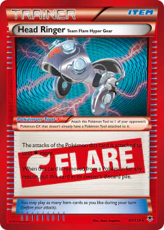 Head Ringer Team Flare Hyper Gear Rare Holo card from Phantom Forces