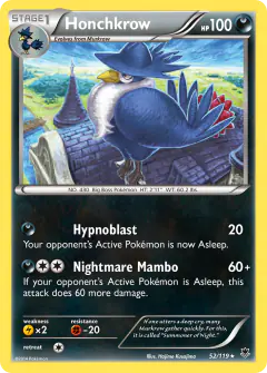 Honchkrow Rare card from Phantom Forces