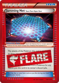 Jamming Net Team Flare Hyper Gear Rare Holo card from Phantom Forces