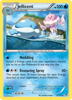 Jellicent Rare card from Phantom Forces