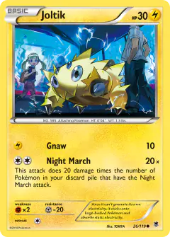 Joltik Common card from Phantom Forces