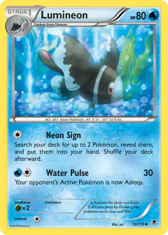 Lumineon Uncommon card from Phantom Forces