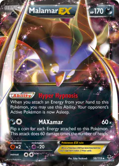 Malamar-EX Rare Holo EX card from Phantom Forces