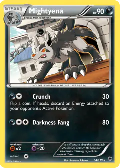 Mightyena Rare card from Phantom Forces