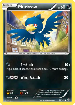 Murkrow Common card from Phantom Forces