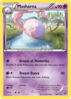 Musharna Rare card from Phantom Forces