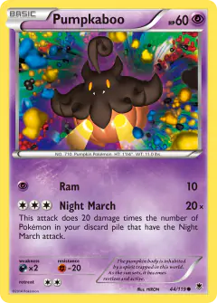 Pumpkaboo Common card from Phantom Forces