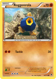 Roggenrola Common card from Phantom Forces