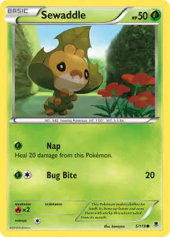 Sewaddle Common card from Phantom Forces