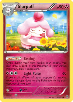 Slurpuff Rare Holo card from Phantom Forces