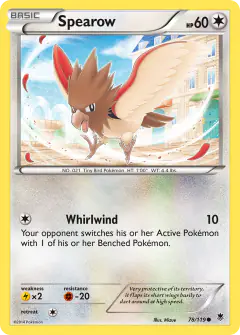 Spearow Common card from Phantom Forces