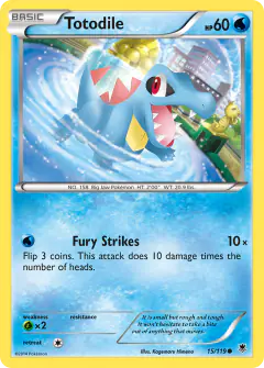 Totodile Common card from Phantom Forces