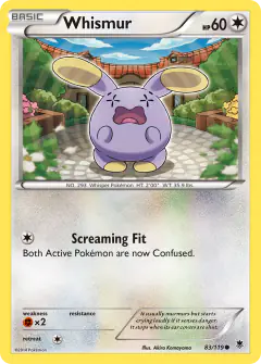 Whismur Common card from Phantom Forces