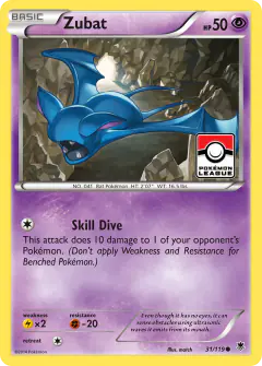 Zubat Common card from Phantom Forces