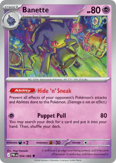 Banette Uncommon card from Pitch Black
