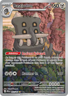 Bastiodon Illustration Rare card from Pitch Black