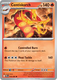 Centiskorch Common card from Pitch Black