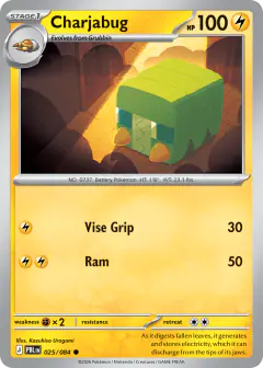 Charjabug Common card from Pitch Black