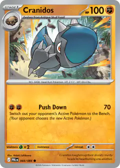 Cranidos Common card from Pitch Black
