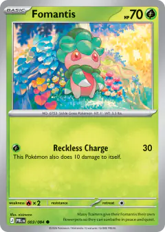 Fomantis Common card from Pitch Black