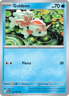 Goldeen Common card from Pitch Black