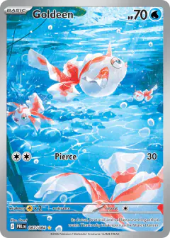 Goldeen Illustration Rare card from Pitch Black