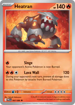 Heatran Uncommon card from Pitch Black
