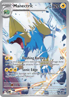 Manectric Illustration Rare card from Pitch Black
